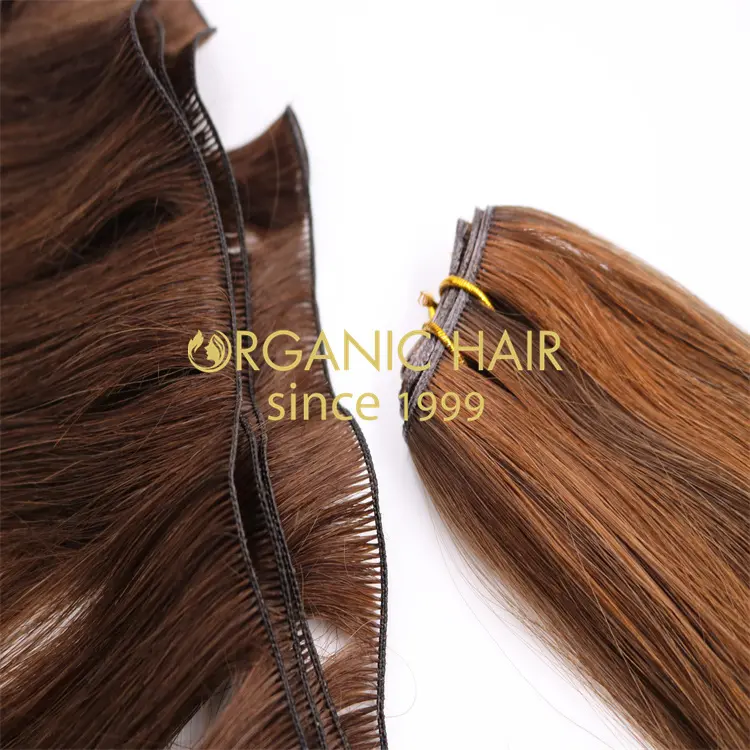 Popular single donor remy hair genius weft new extensions wholesale V