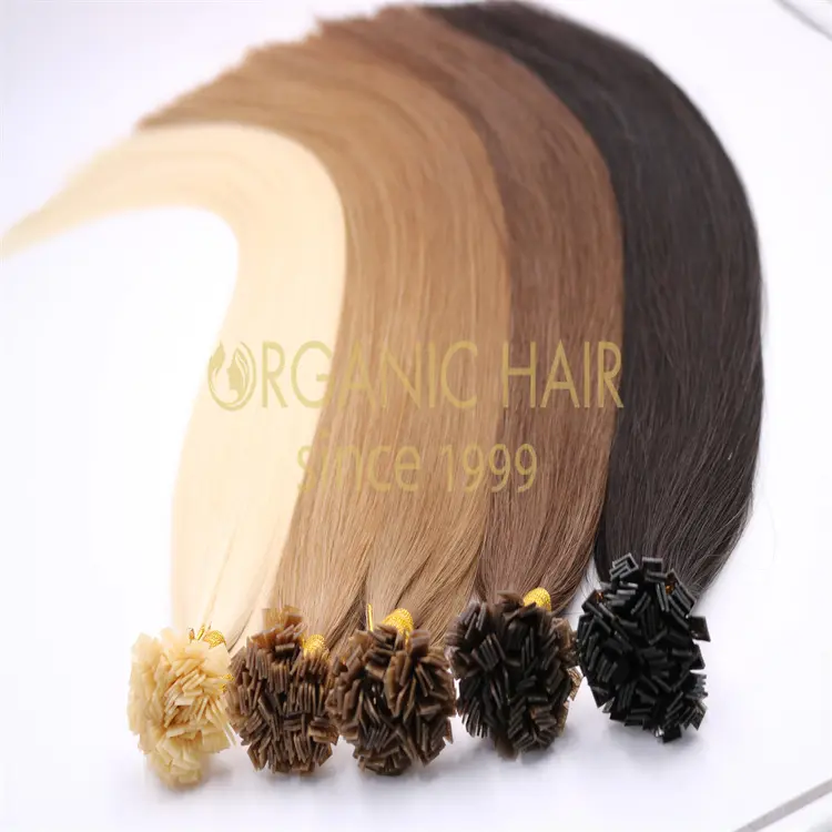 Flexible best quality cuticle intact remy flat tip keratin bond hair extensions wholesale V