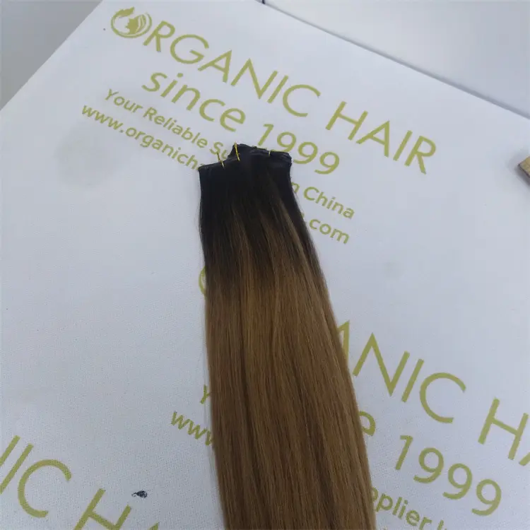 Best ombre color cuticle intact remy sew in genius weft wholesale V