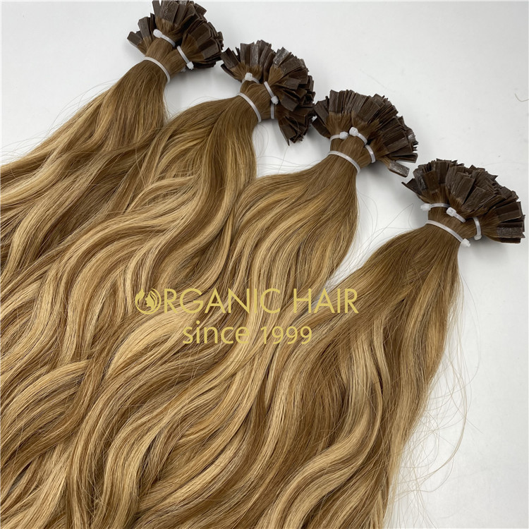 Luxury top quality natural wave keratin bond hair extensions deluxe -r132