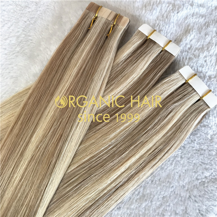 Wholesale Tape in hair extensions human hair supplier A04
