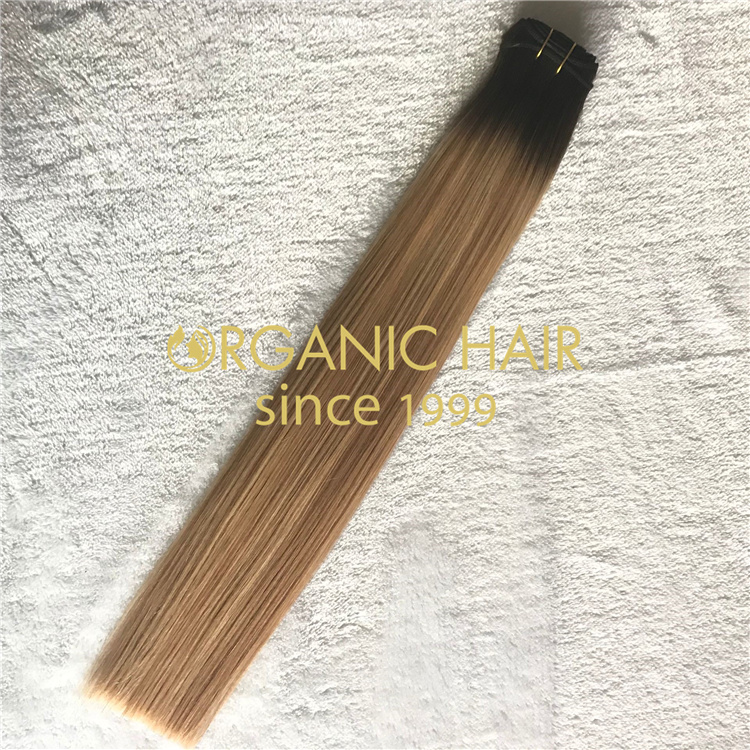 Wholesale best machine weft hair extensions V23