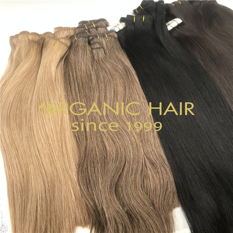 Cuticle in tact mixed hair weft extensions H268