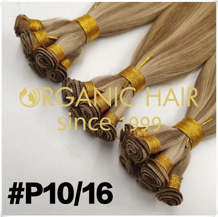 Double drawn hand tied hair extensions wholesale near me CD125