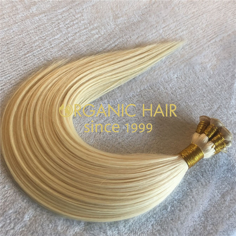 Wholesale remy hair hand-tied weft V65