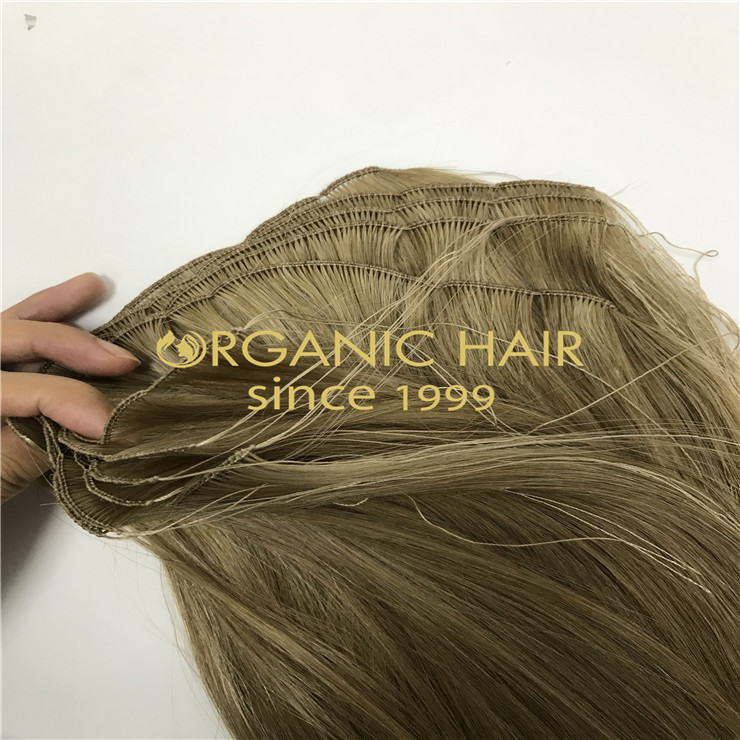 Custom remy hand tied weft with cut-points wholesale H1