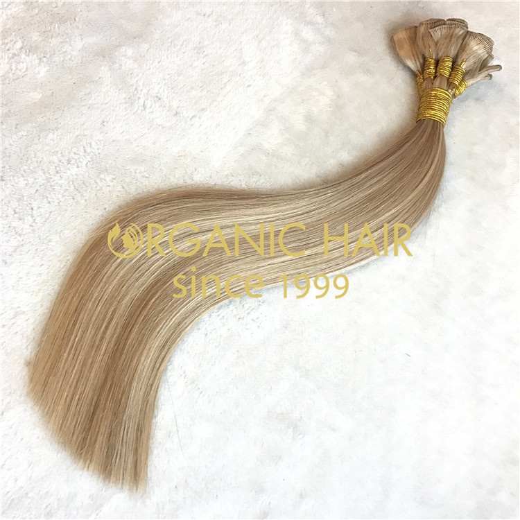 2021 remy hair hand tied weft wholesale A06 