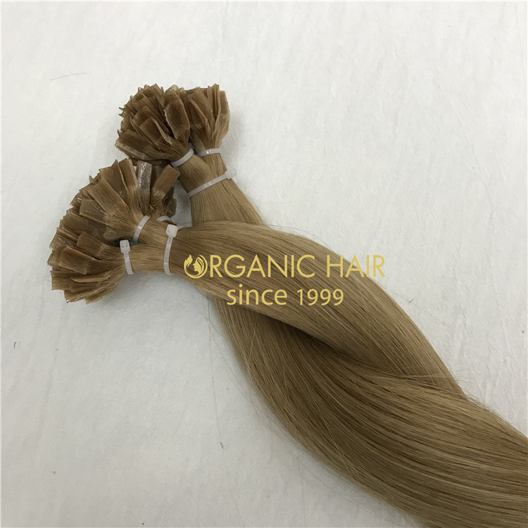 Wholesale customized color human cuticle remy V tip hair and hot sale X372