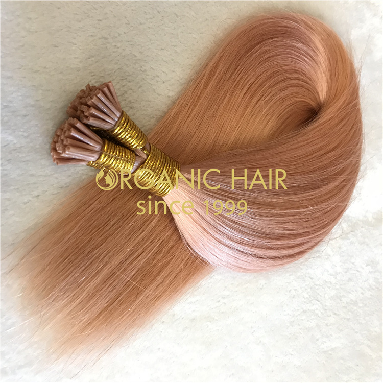 Wholesale various colors real remy human I tip hair V51