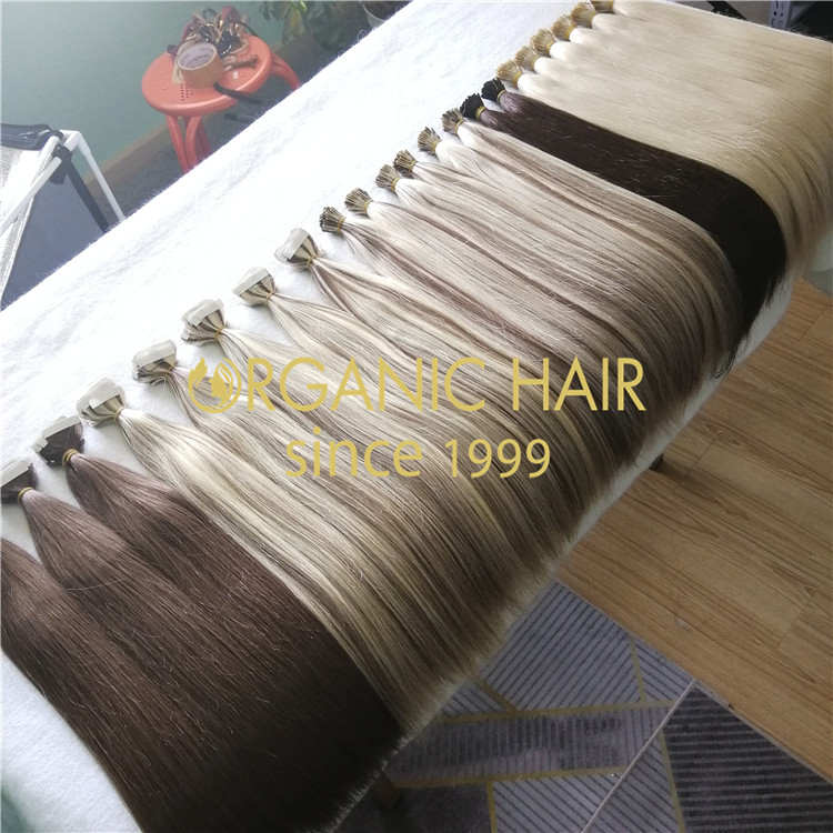 Balayage color i tips Russian hair  RB68