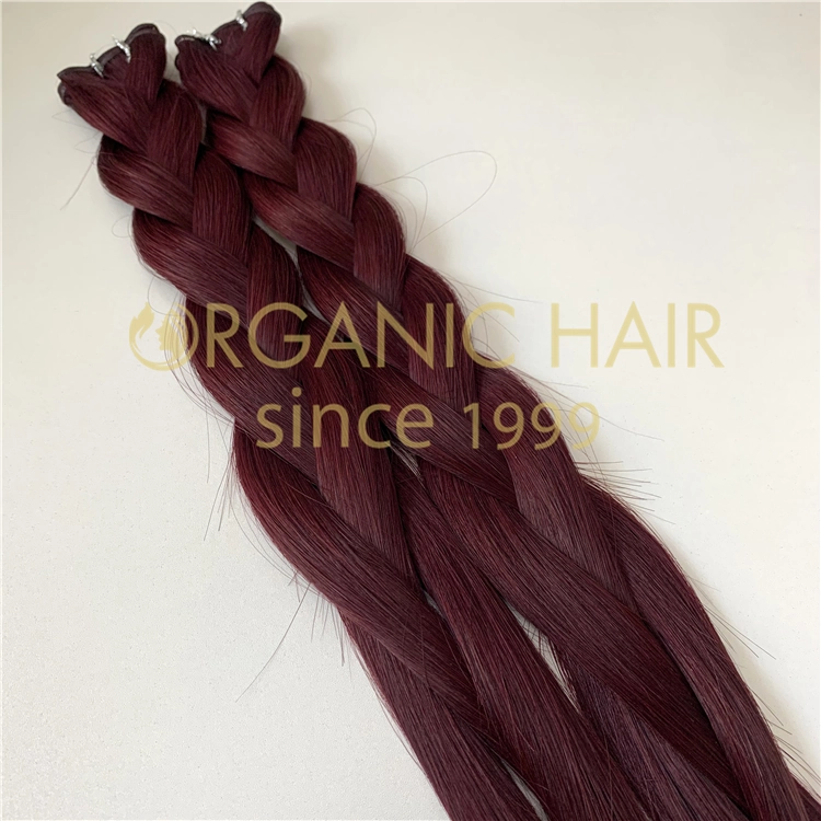 Red hairstyles remy human hair extensions wholesale - A