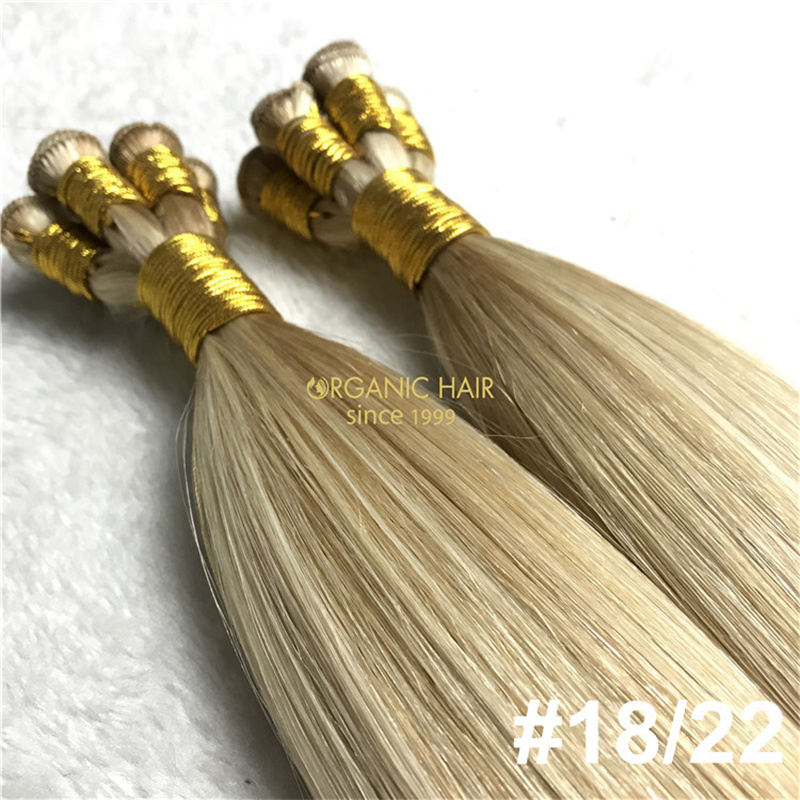 Wholesale best durable real remy human hair hand tied weft V108