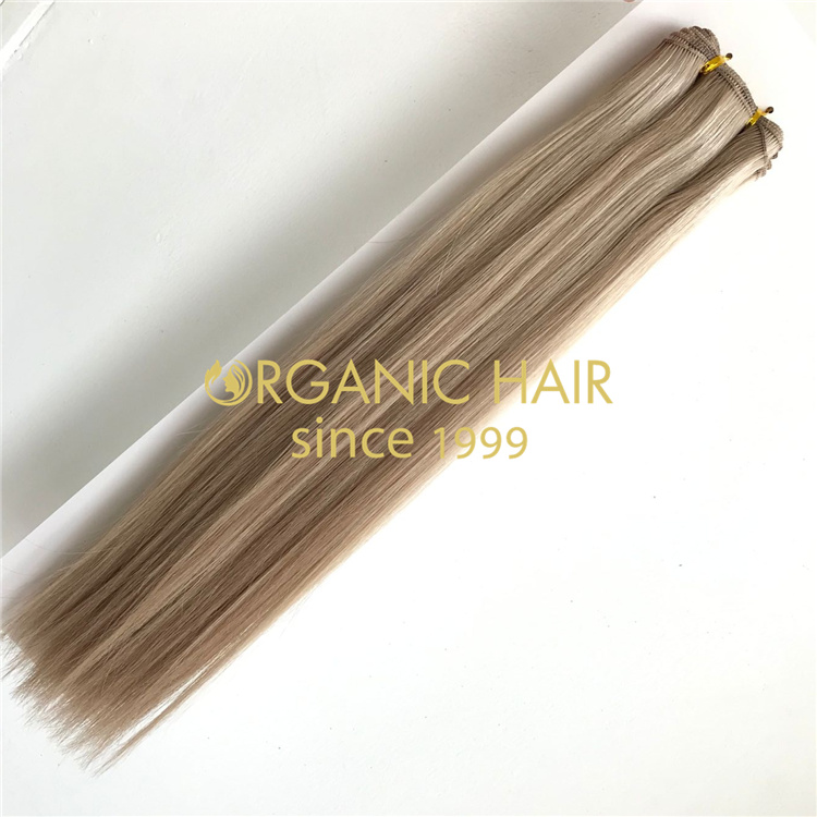 Wholesale strong durable machine weft hair extensions V58