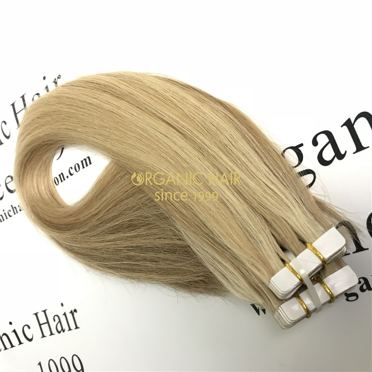 Remy human hair tape in weft vendor V55