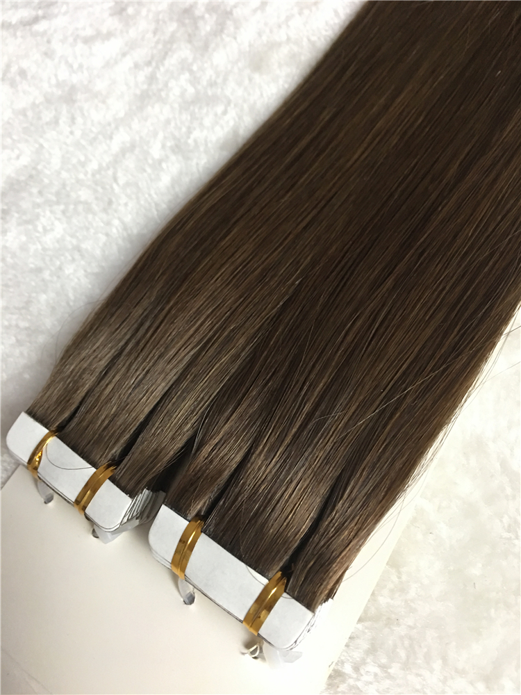 Virgin human hair tape in extensions, smoth, beautiful, long lasting, color and length customizable h38