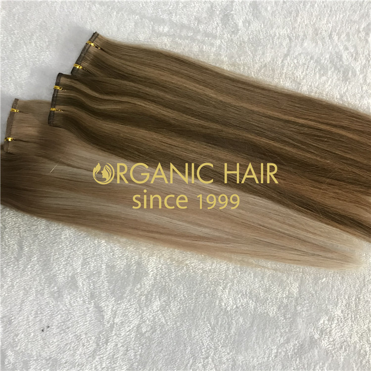highlighted ombre flat wefts for sale new hair extensions H139