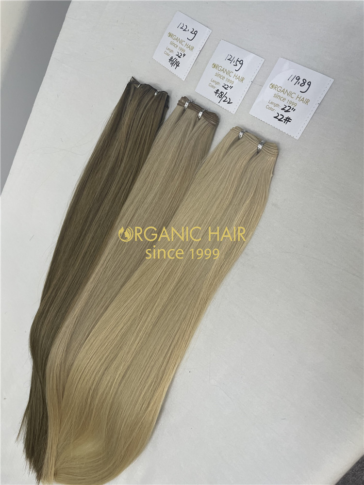 New arrival genius weft stocks from chinses hair extensions factory-r130