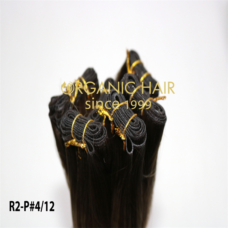 Long-lasting cuticle intact genius weft hair extensions wholesale V