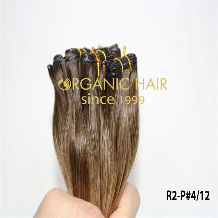 Long-lasting cuticle intact genius weft hair extensions wholesale V