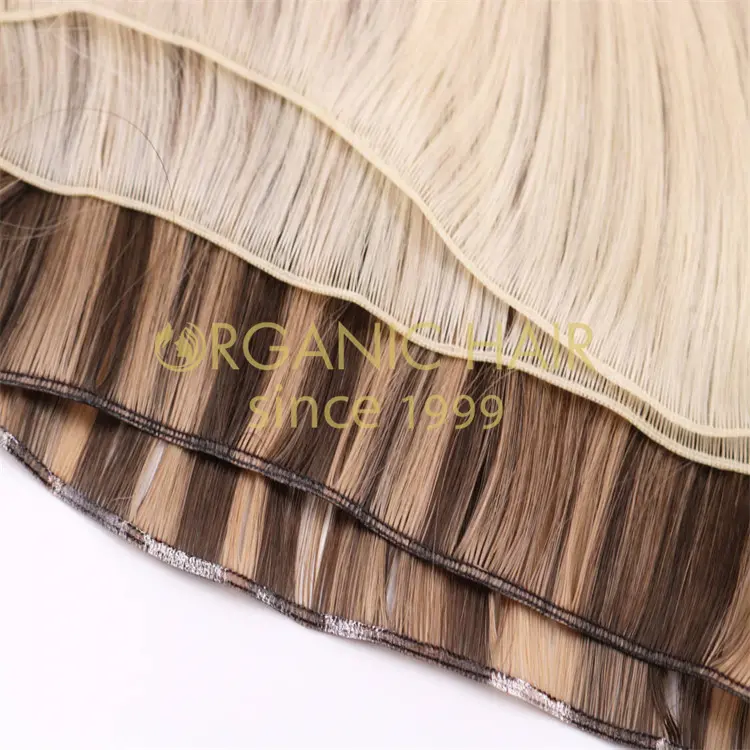 Comfortable remy human genius weft wholesale V