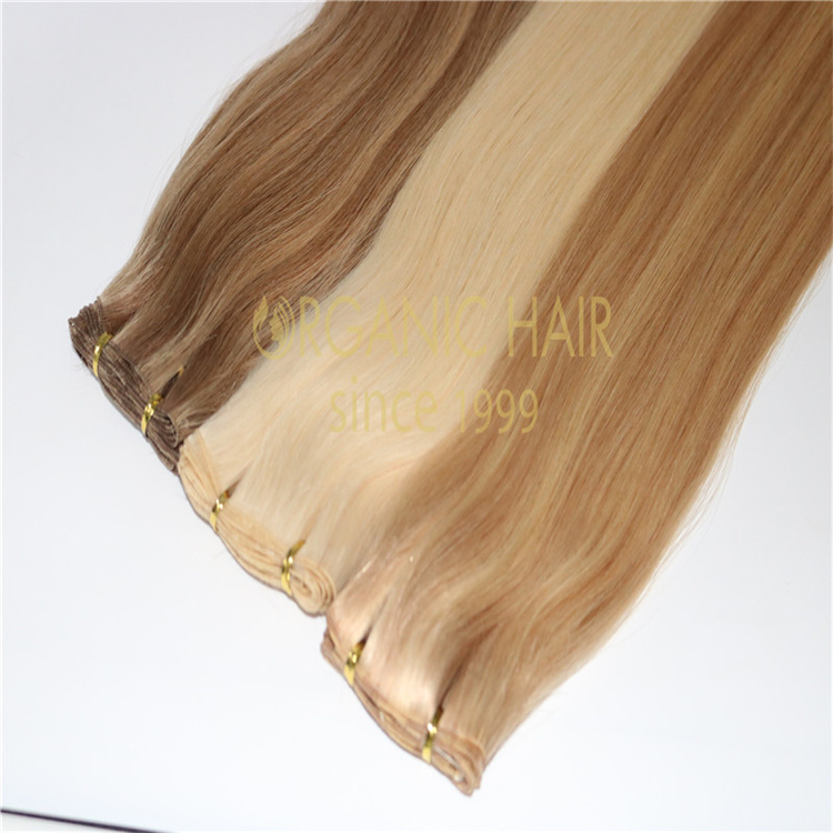 Best strong band remy human hair hand-tied weft wholesale V