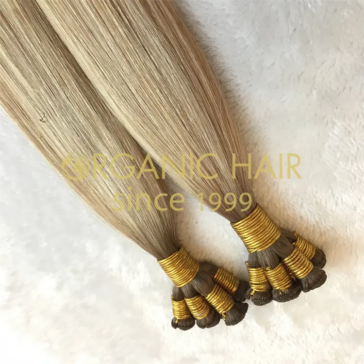 Best invisible sew in hair extensions hand tied weft wholesale V