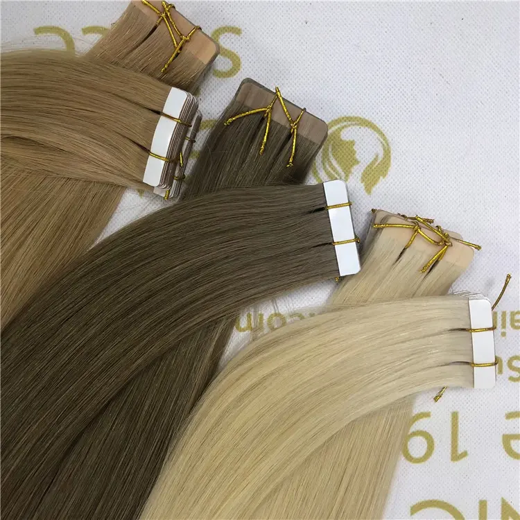 Wholesale human cuticle remy tape in hair hot sale X400