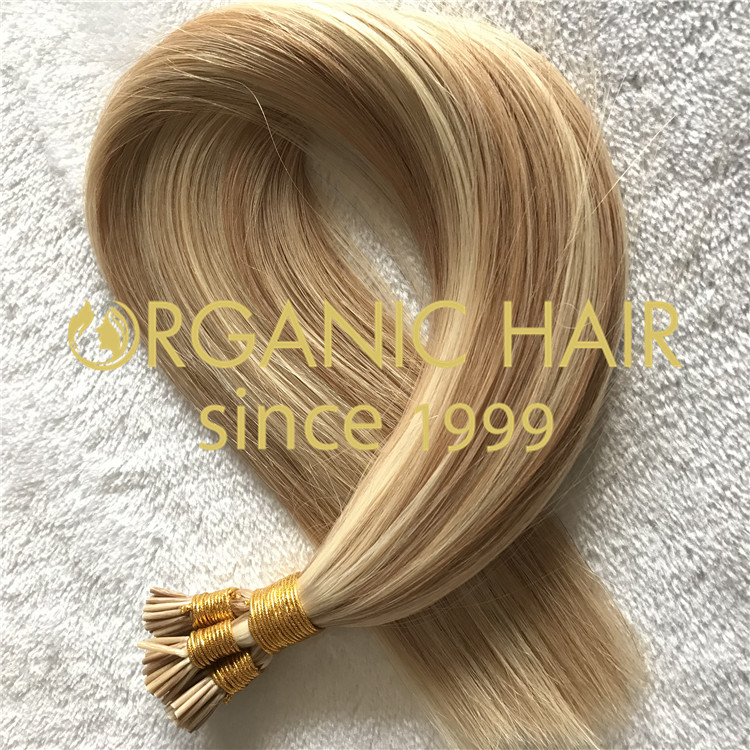 Blonde I-tip extensions manufacturer  H278