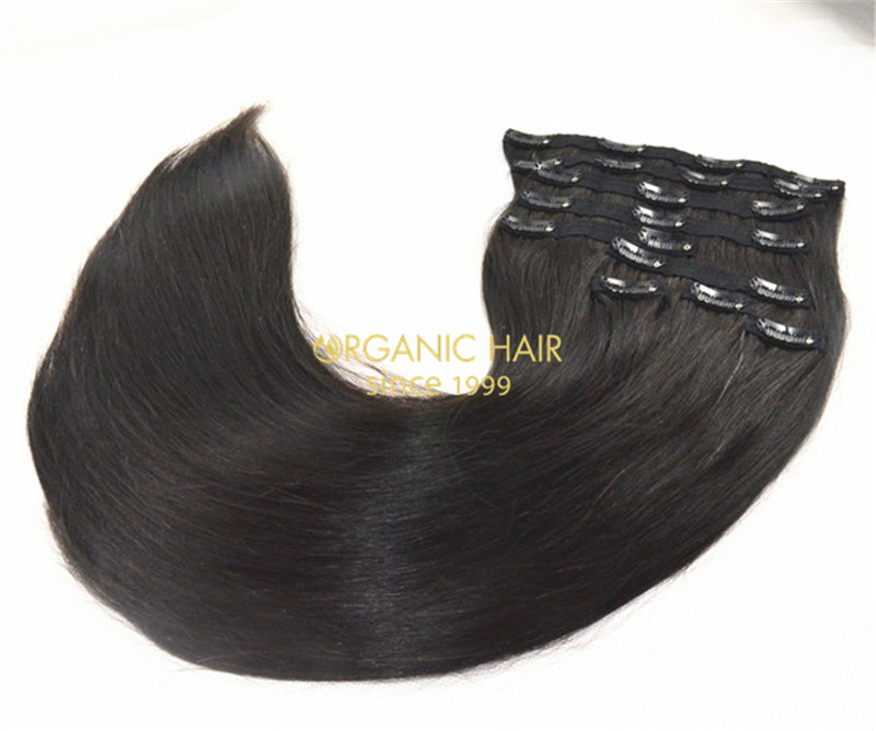 Best quality Luxury clip-in extensions 100% remy hair GT05