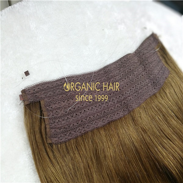 Halo hair  flip in hair extension 100% Brazilian remy human hair  Hot sale GT06