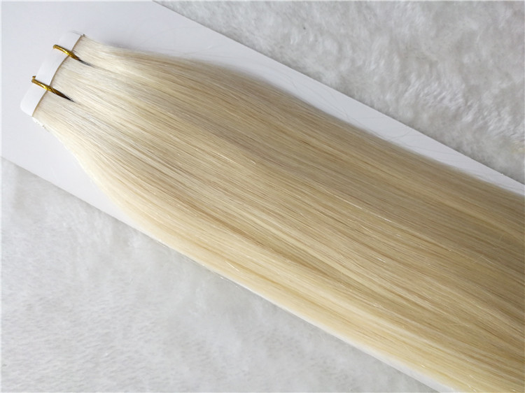 #60A blonde color Straight Virgin human hair tape ins, all length, all color available h32