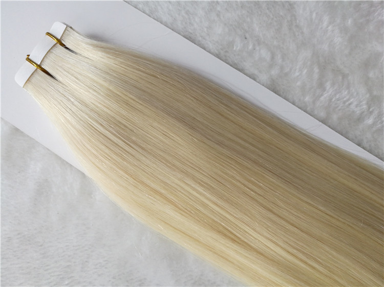 Remy human hair tape in hair extension, double drawn,  piano color, one donor braid hair  h24