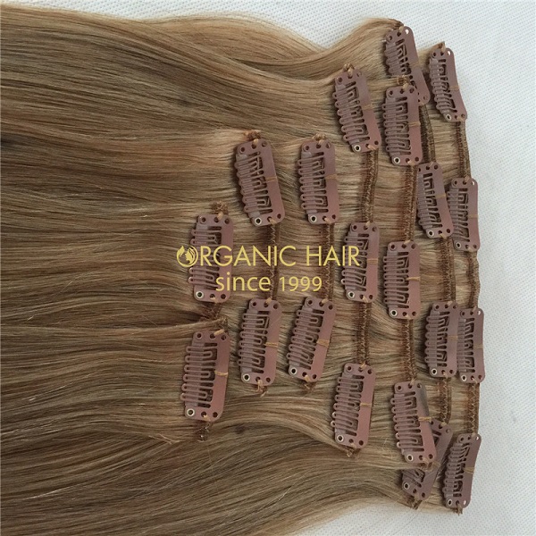 Best quality Luxury clip-in extensions 100% remy hair GT05