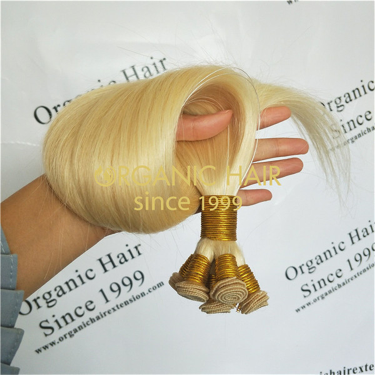 Wholesale human remy invisible hand tied weft J03