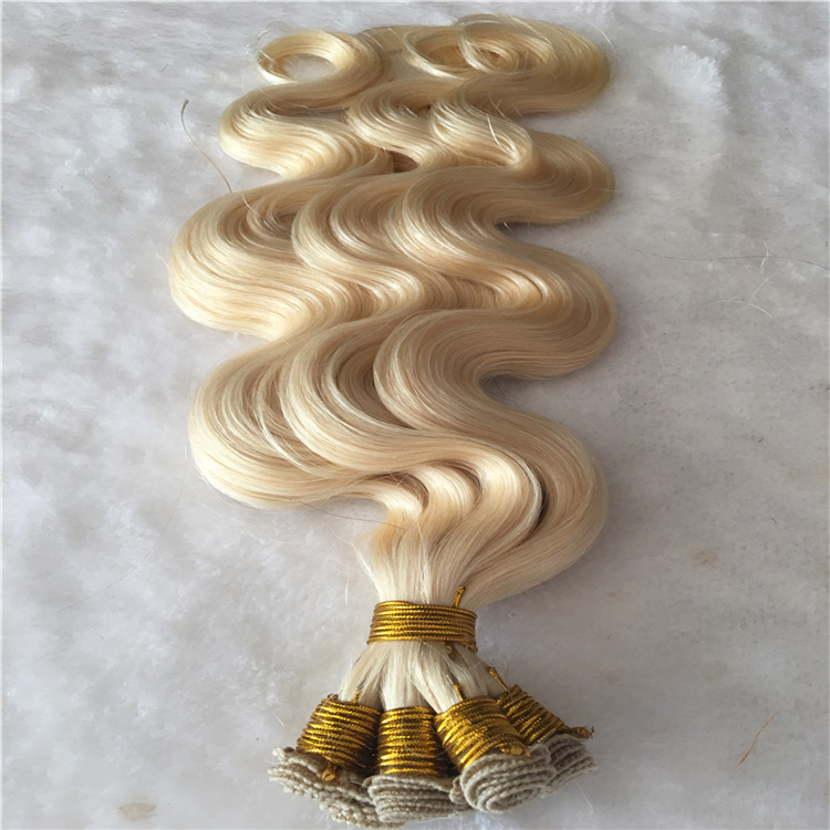 Wholesale human remy invisible hand tied weft J03
