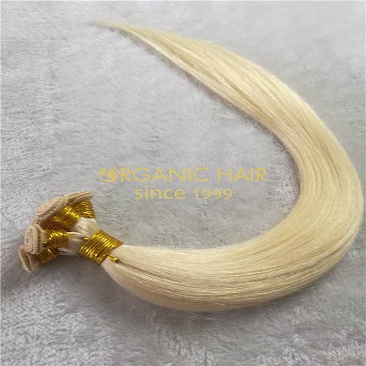 Wholesale human remy invisible hand tied weft J03