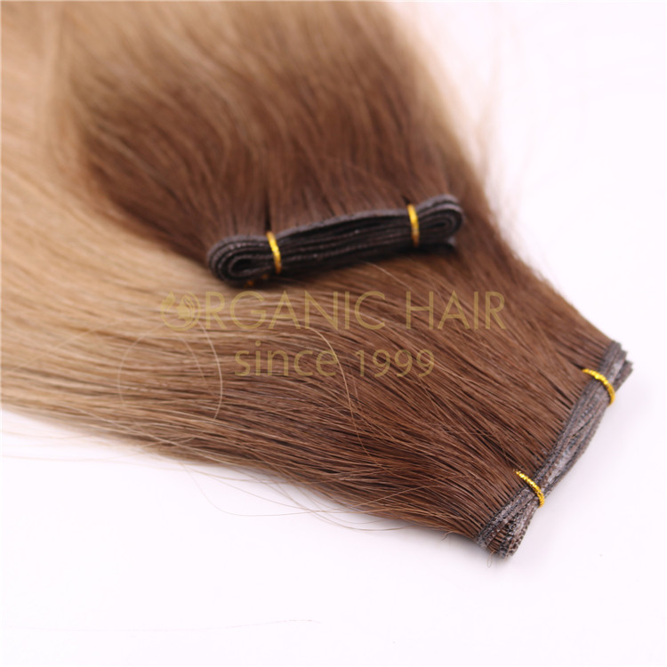 Hand-tied weft VS Genius weft hair extensions A