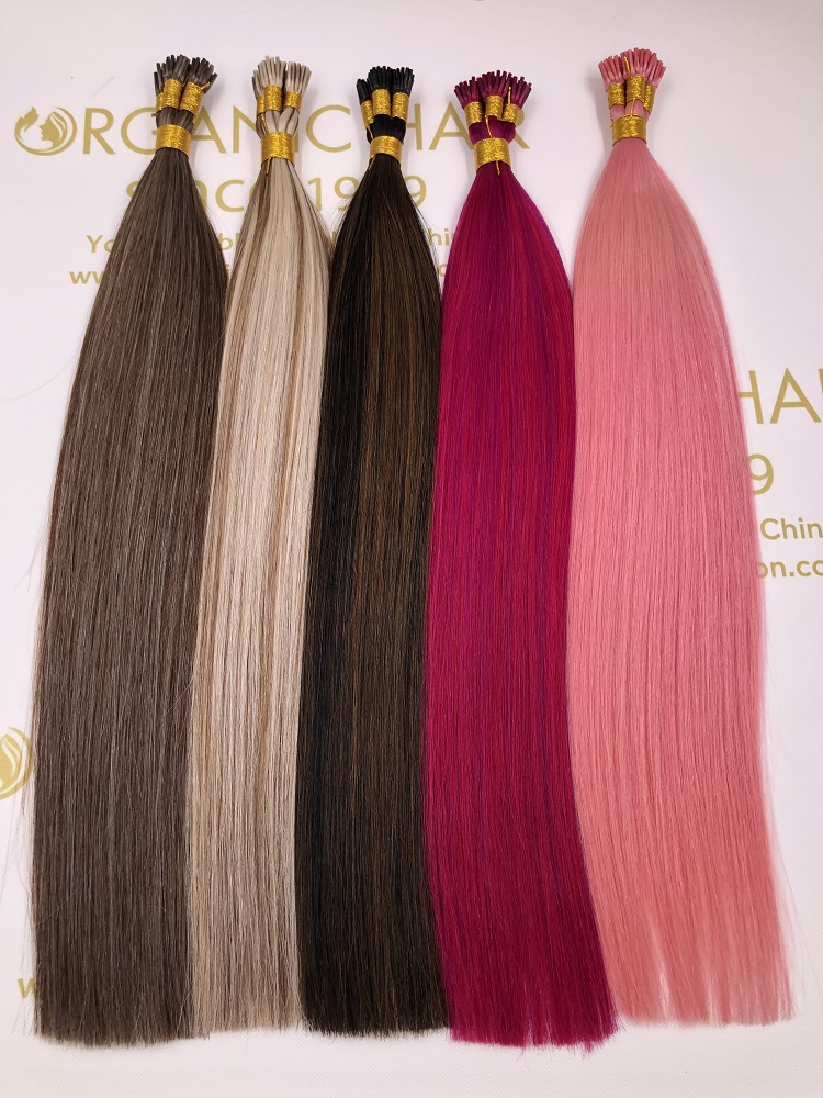 100% human colored hair extensions supplier from china hair factory -r133