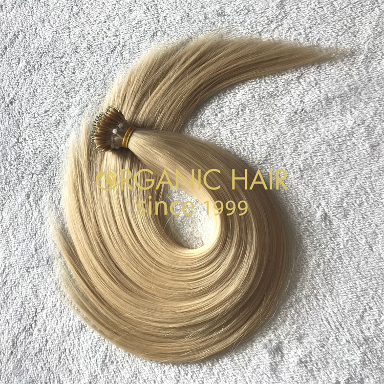 Best real remy human hair nano-ring fusion hair extensions wholesale V122