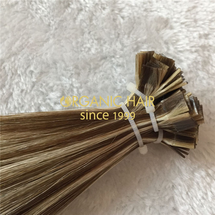 Wholesale 2021 hot-sale pre bonded flat tip hair extensions V125