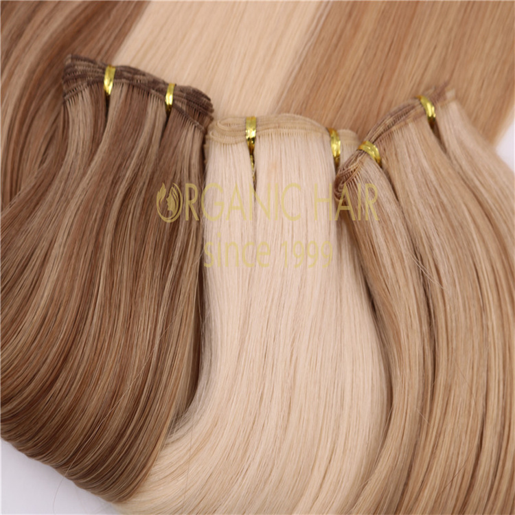 Best strong band remy human hair hand-tied weft wholesale V