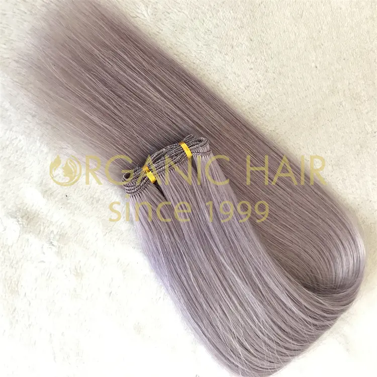 Longevous single donor double drawn remy hand tied weft wholesale V