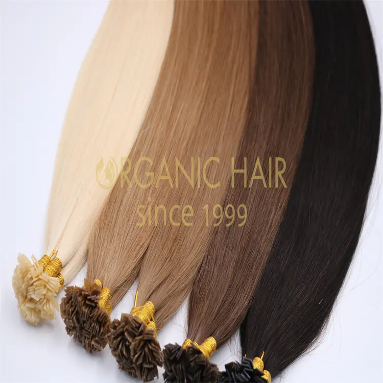 Flexible best quality cuticle intact remy flat tip keratin bond hair extensions wholesale V
