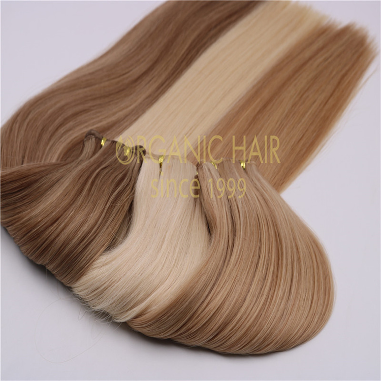 Best strong band remy human hair hand-tied weft wholesale V