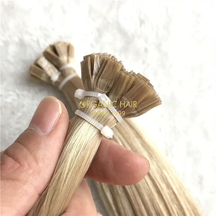 Wholesale popular best quality pre bonded flat tip hairs V129