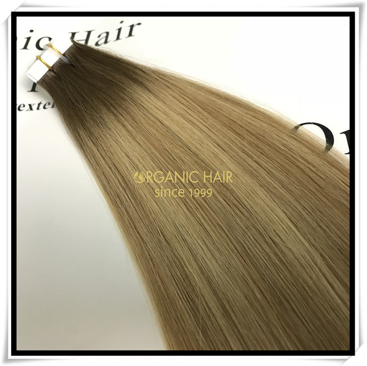 Most popular balayage color tape in hair extension C024