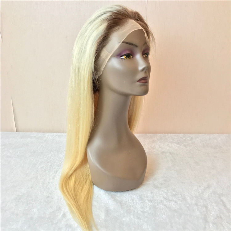 Blonde T color full lace wig for women H68