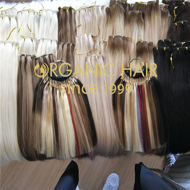 Custom beaded weft extension manufacturer  H275