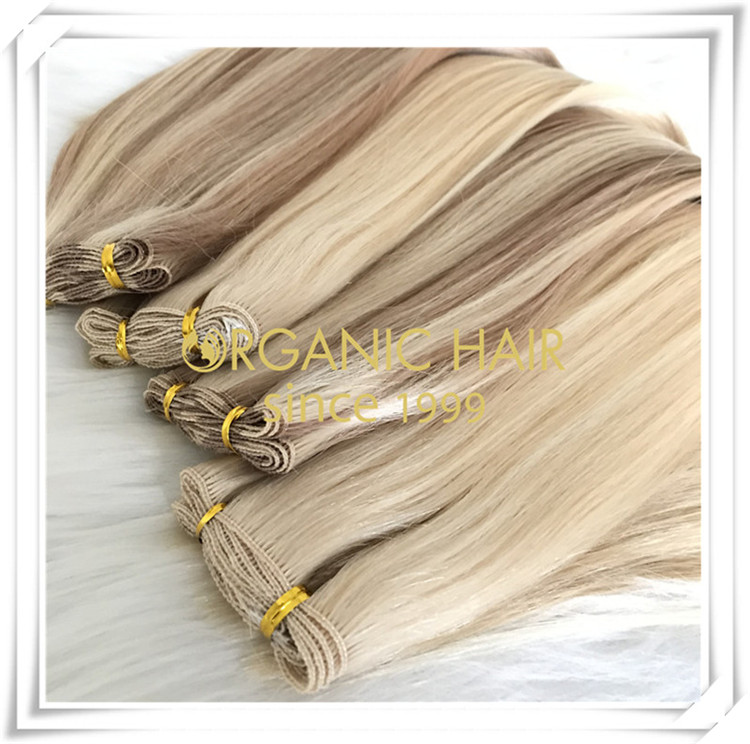 Wholesale natural beaded wefts C074 - Organic hair