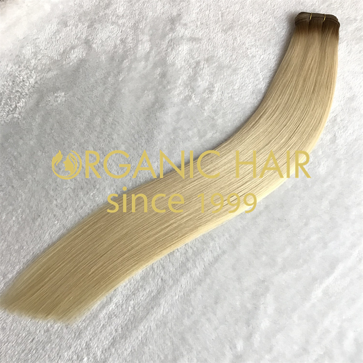 Wholesale best seamless flat weft hair extensions V134